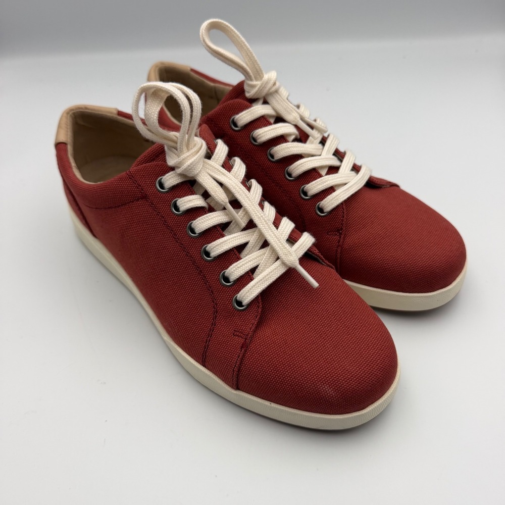 ABEO Addie 2320 Rust Red Canvas Low Top Sneakers Womens 6.5 Neutral